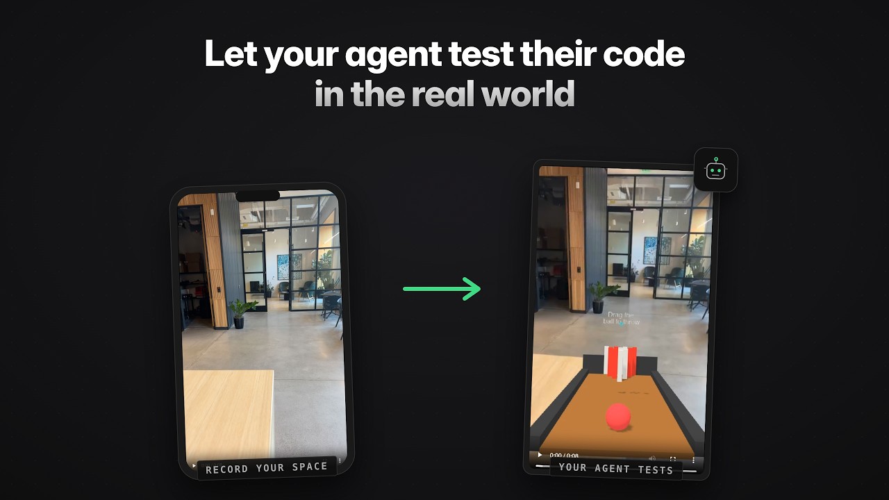 Closing the Loop: Your Coding Agent Can Now Test XR in Real Rooms, No Device Needed