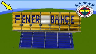 FENERBAHÇE  ŞÜKRÜ SARAÇOĞLU STADYUMU YAPIMI  ŞAMPİYON OLACAK #keşfet #minecraft#stadyum #şampiyon