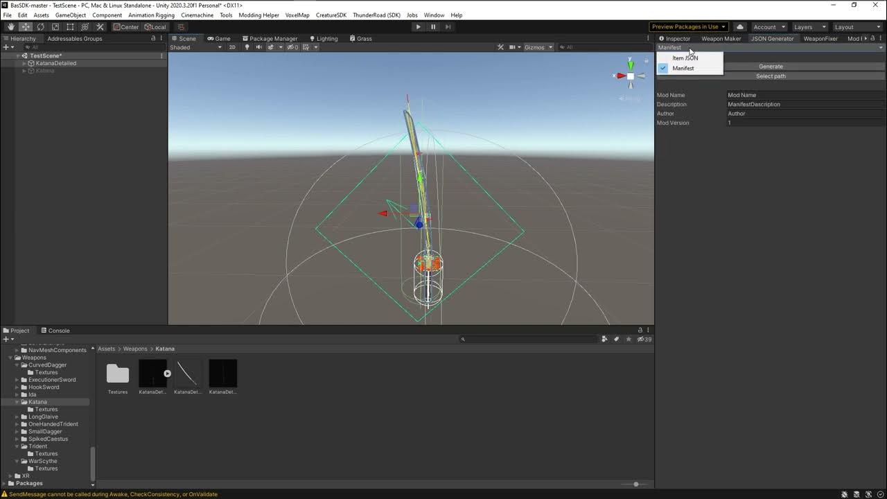 Weapon Maker & JSON Generator Tutorial Blade & Sorcery Modding YouTube
