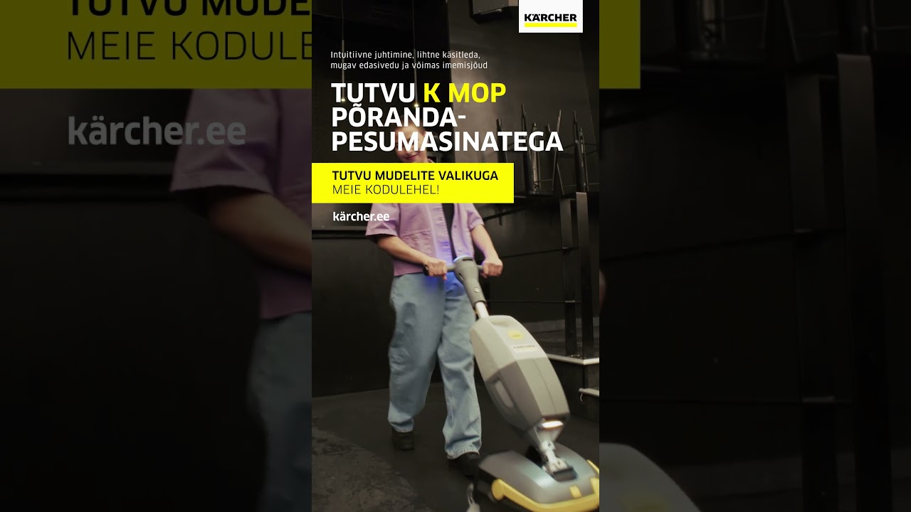 Kärcher K-Mop – uus standard põrandapuhastuses! ✨🧼