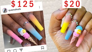 I Recreated 125 Nails For Cheap Nail Salon Vs Home