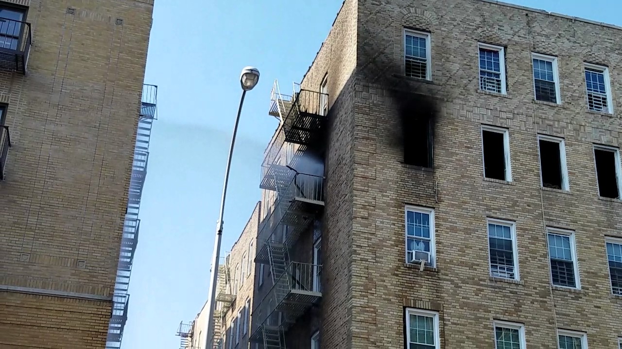 FDNY Operating On Scene Of A Badly Burnt Home In Soundview, Bronx, New ...
