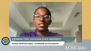 Kwabena Tyus - 2026 NCEES Professional Licensure Scholar