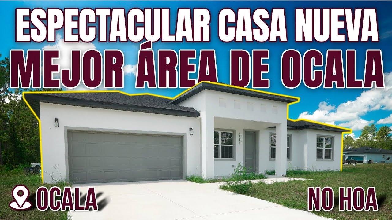 ¡Casa NUEVA en la mejor zona de Ocala, FL! 🏡 SIN HOA – ¡Lista para ti!