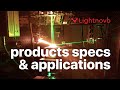 Lightnovo products specs and applications