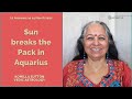 Sun in Aquarius breaks from the Pack: Komilla Sutton