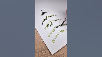 How to Paint a Pine Tree in Watercolor in Less Than 5 Minutes!