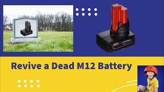 Milwaukee M12 Battery won't charge?  Try this!