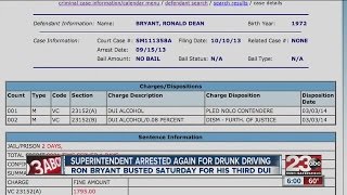 Superintendent arrested again for drunk driving