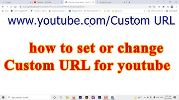 How to set custom URL for YouTube channel or change url for YouTube channel