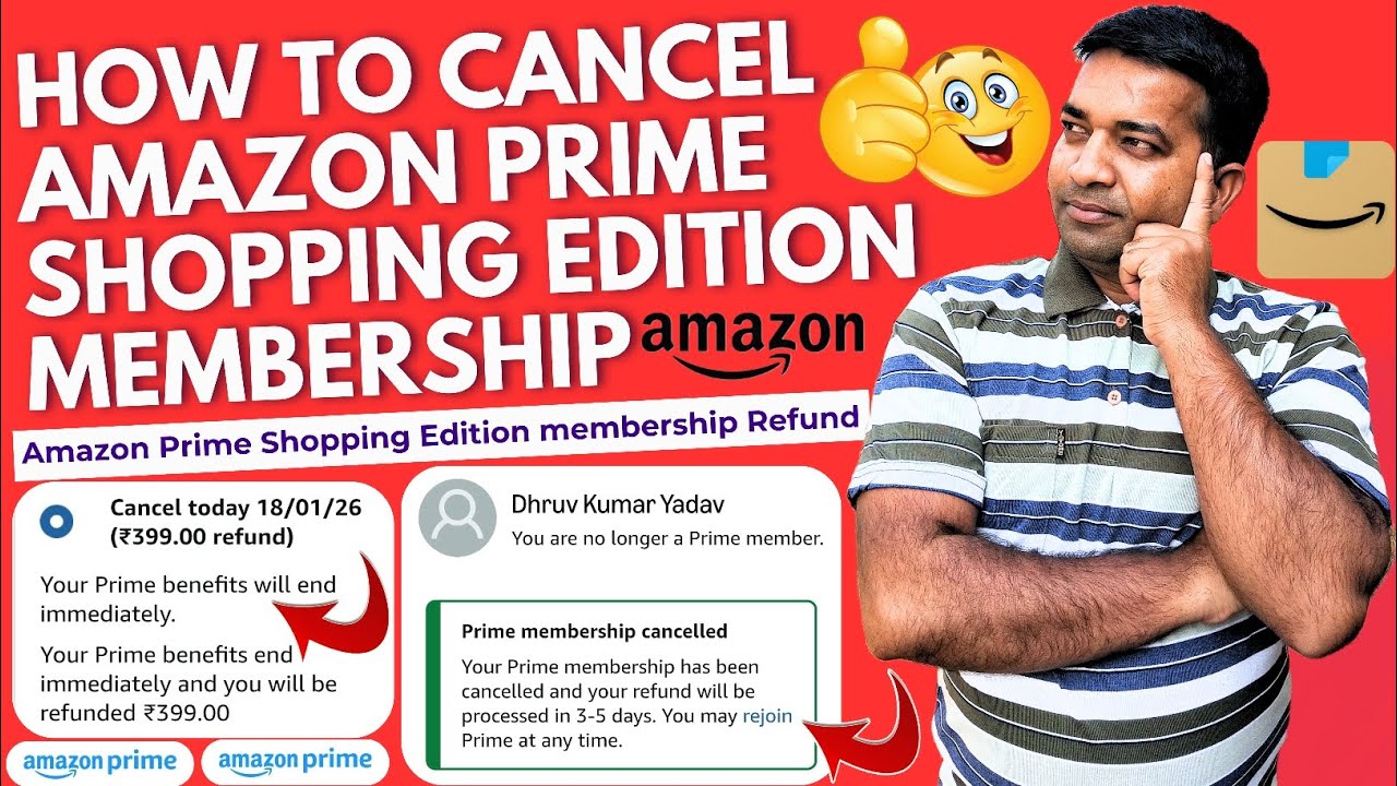 How To Cancel Amazon Prime Shopping Edition Membership| Amazon Prime Shopping Edition Membership End