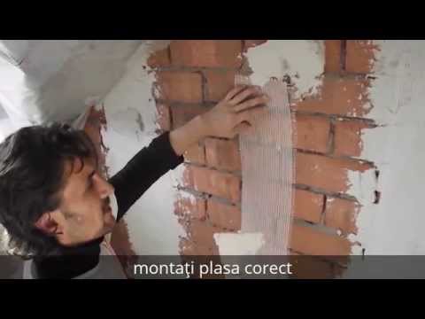 Montare "plasa de fibra-sticla"