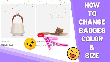 Shopify | Customize badges color & font size