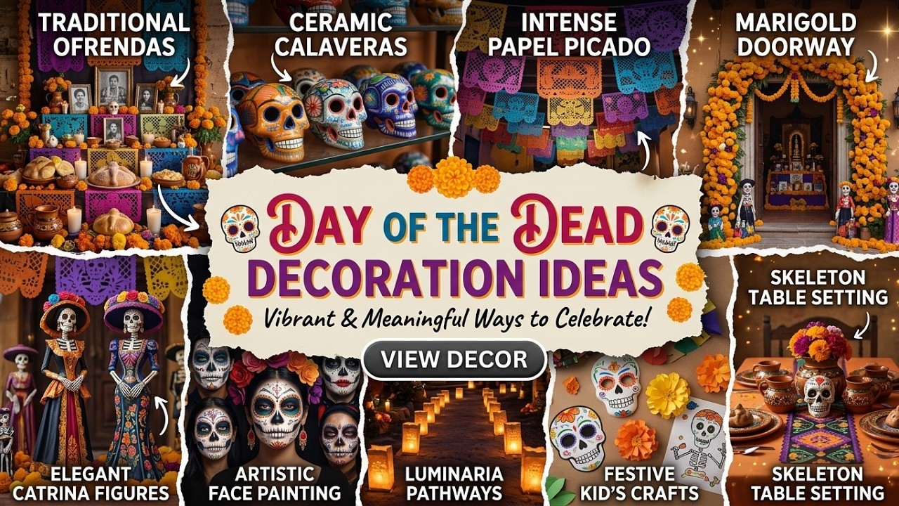 Honor Traditions in Style with Day of the Dead Decoration Ideas