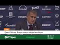 Şenol Güneş, UEFA Uluslar Ligi'ndeki Rusya maçı öncesi basın toplantısı düzenliyor