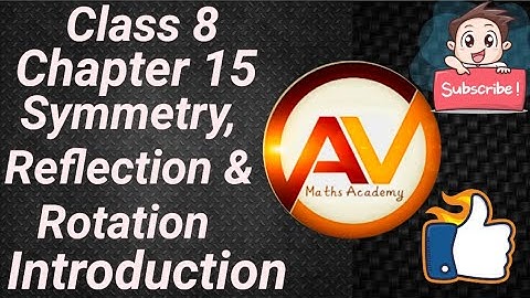 Class 8 Maths Chapter 15 symmetry, Reflection and Rotation Introduction
