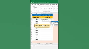 Convert Fahrenheit into Celsius Use CONVERT Function in Excel #short #excel #excelbasic