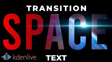 Cinematic TEXT Effect in kdenlive in Tamil