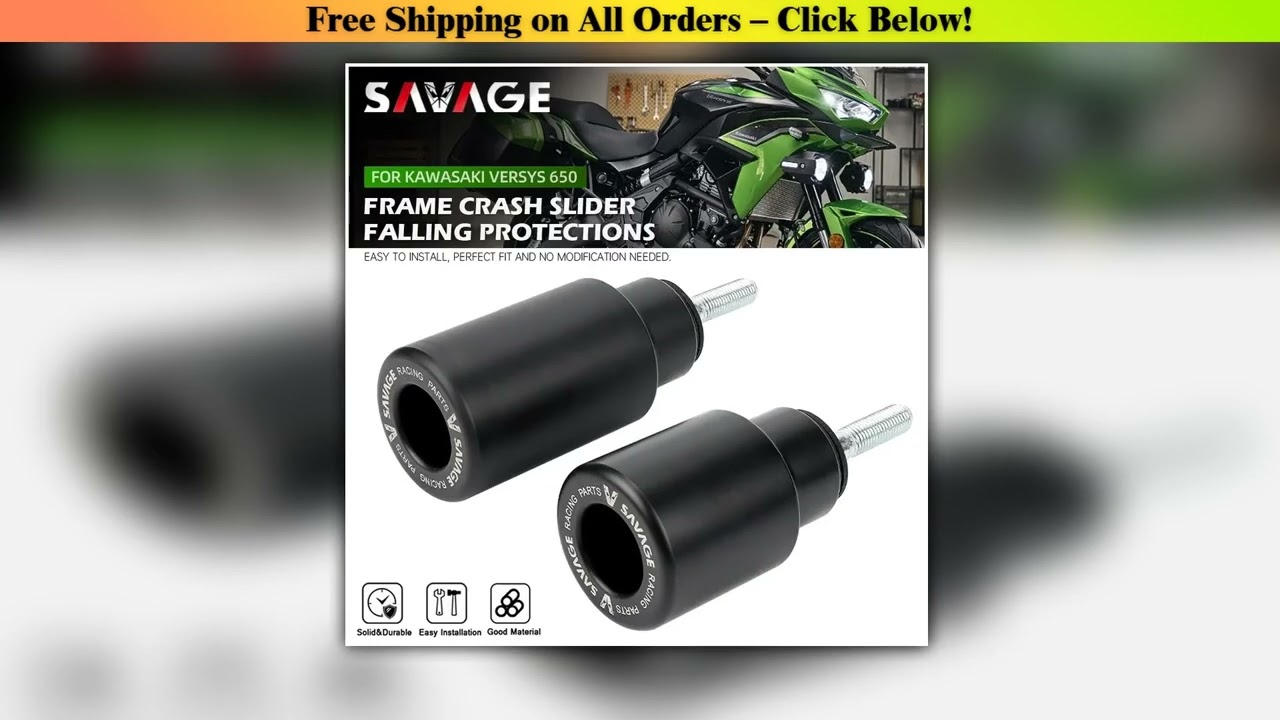 Versys 650 Motorcycle Frame Slider Crash Protector For KAWASAKI KLE 650 VERSYS 2015-2024 Falling