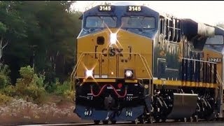 Brand New CSX Engine w Old Conrail Defect Detector