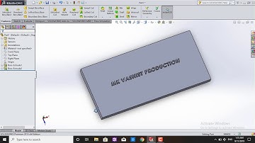 How to Extrude Text 3d in solidworks