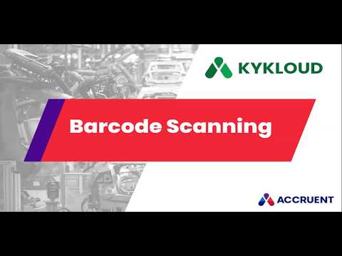 Kykloud Barcode Scanning