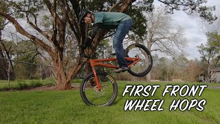 Front Wheel Hop Beginnings - Trials
