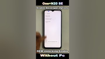 How to Disable Developer Options in Oneplus ✅ How to Enable Developer Options ON Oneplus Nord N20 SE
