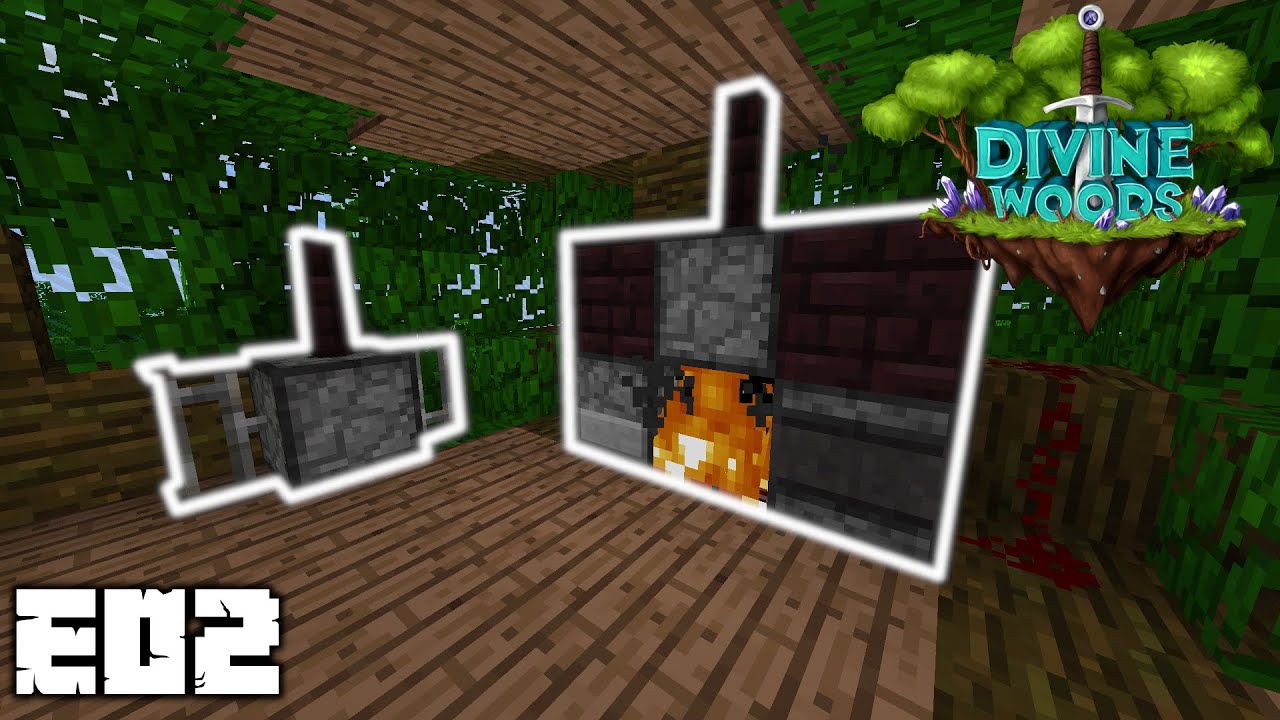 Minecraft SMP/RPG DivineWoods ORE CRUSHER and SMELTERY