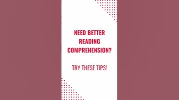 006   Reading Comprehension Tips! #readingcomprehension #readingstrategies