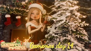 Gamemas day 14 oppening door 14 of the ❤️adopt me❤️ advent calendar and playing dress to impress