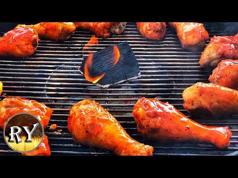 Spicy Sweet and Sour Chicken Grilled On The Weber Kettle