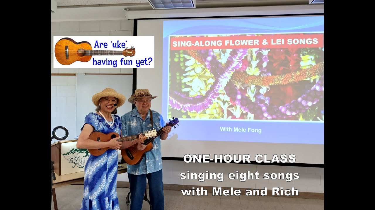 Sing-Along with Mele Fong | 1-hour of Flower Songs with stories, strums, lyrics, and chords (2023)