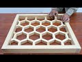 Woodworking Plans Great Your Garden Project - DIY Make Honeycomb Coffee Table Using Epoxy Glue