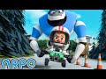 Corrida Épica: Daniel, Arpo vs. Nannybot! 🏎| ARPO o Robô em Português | Desenho Animados para Bebês