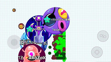 AGAR.IO MOBILE INSANE DUO TAKEOVER + MACRO FEED