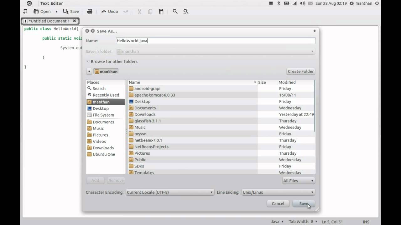 JAVA Tutorial 1 - Hello World - YouTube