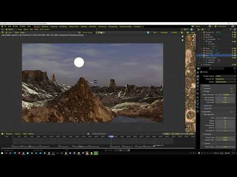 First Time Using Dynamic Sky Addon In Blender