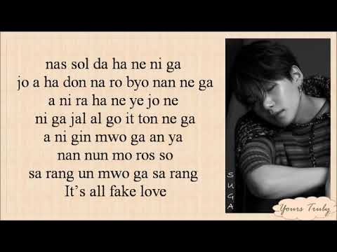 Bts -Fake Love Song Lyrics