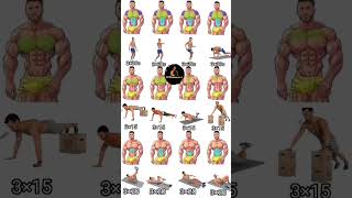 chest muscles shoulder abs workout at home #shoulder #chestmuscle #sixpack #shorts #workout