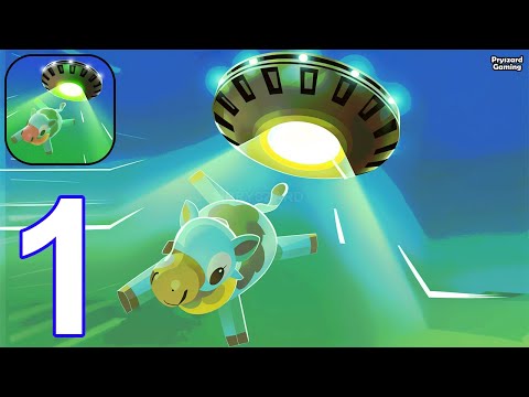 Alien Invader: UFO Game - Gameplay Part 1 Idle UFO Commander (iOS, Android)