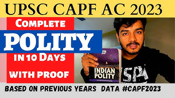 Cracking CAPF AC: My Polity Strategy (with DATA)