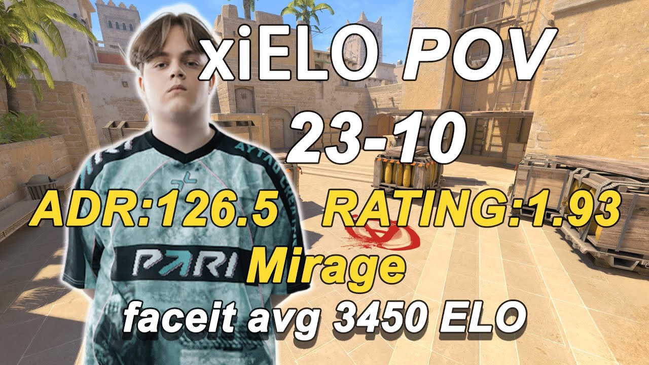 xiELO(17-11) Duo Queue nota Voice Comms(Mirage) | FACEIT avg 3450 ELO | CS2 POV | DEMO | Jan 18,2026
