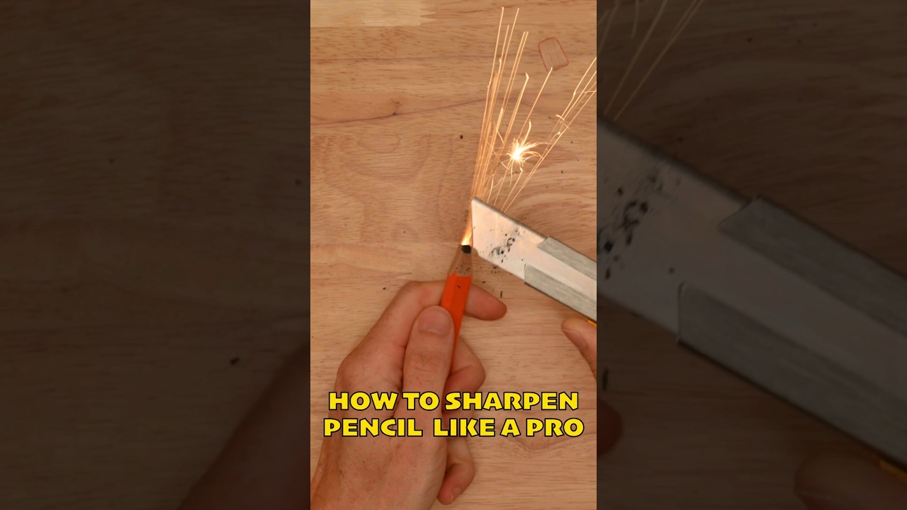 ✏️ КАК ЗАТОЧИТЬ ПЛОТНЫЙ КАРАНДАШ КАК ПРОФЕССИОНАЛ - 🅹🅾🅴 🅹🅴🆃​ 