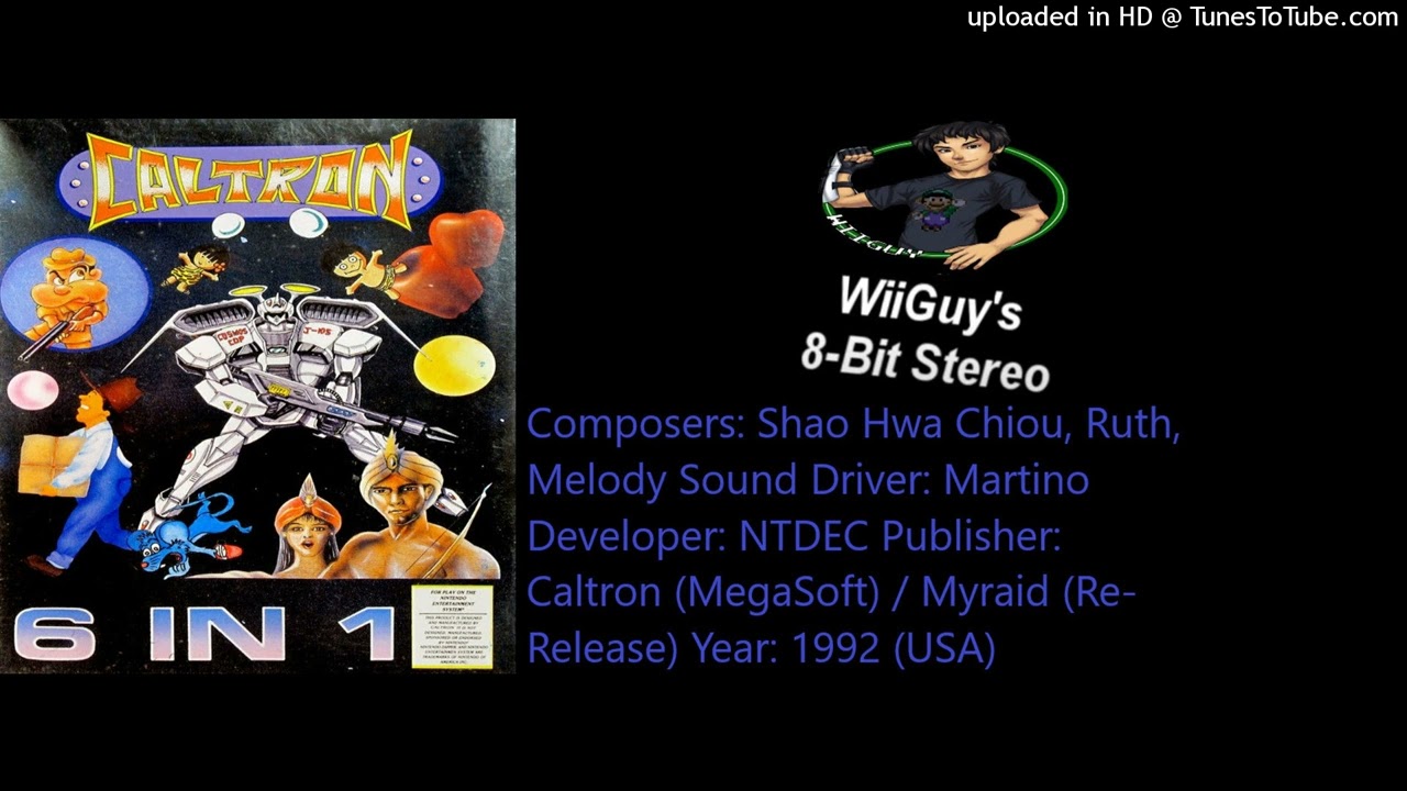 Caltron 6 in 1 (NES) OST - Magic Carpet 1001 Stage Theme [Stereo and Reverb Mix]