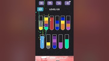 Water Sort Puzzle level 125#gameplay #games