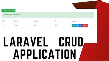 Laravel Crud Application with source code