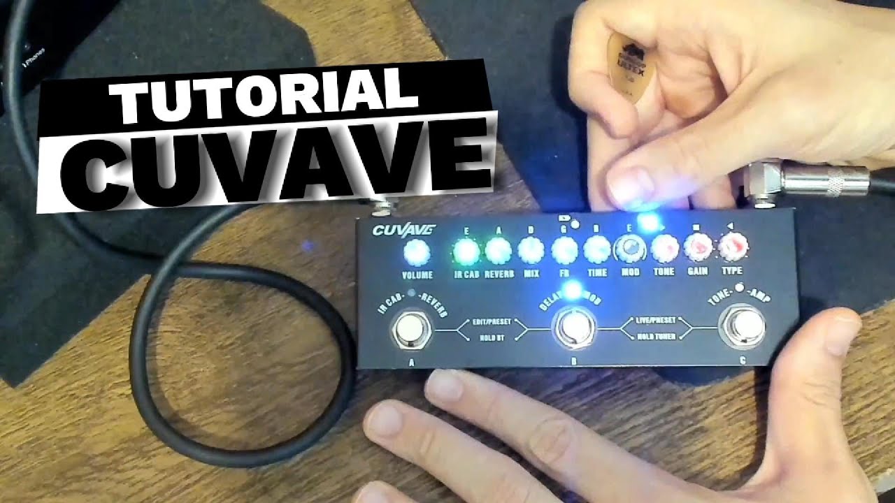 Editar, salvar, modo live, modo preset e bluetooth no Cuvave