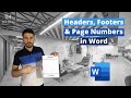 Headers, Footers &amp; Page Numbers in Word