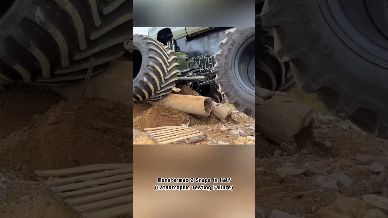 Monstermax 2 Snaps In Half Catastrophic Testing Failure MonsterTruckFail